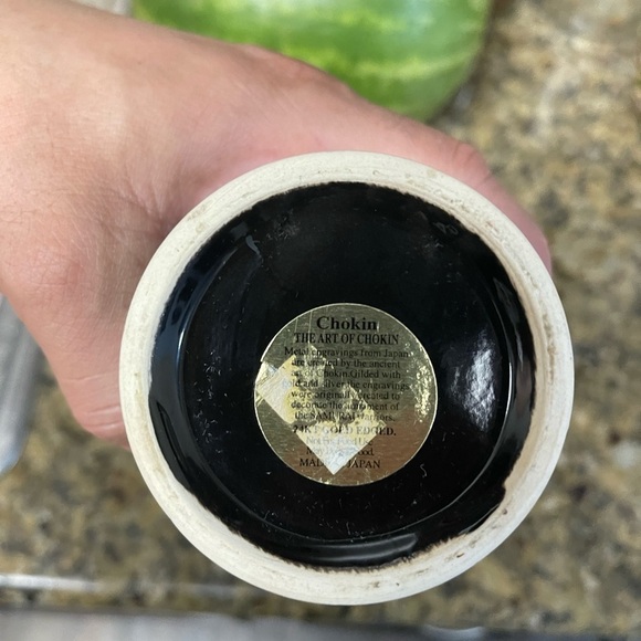 Decorative small Vase Chokin New York 24KT Gold made in Japan. - Picture 2 of 4